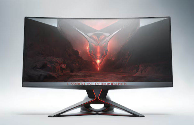 kd 55x80ck closed caption on hdmi ports